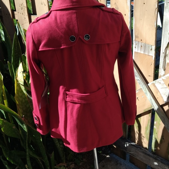 Green Eney pea coat red size large - Picture 4 of 4